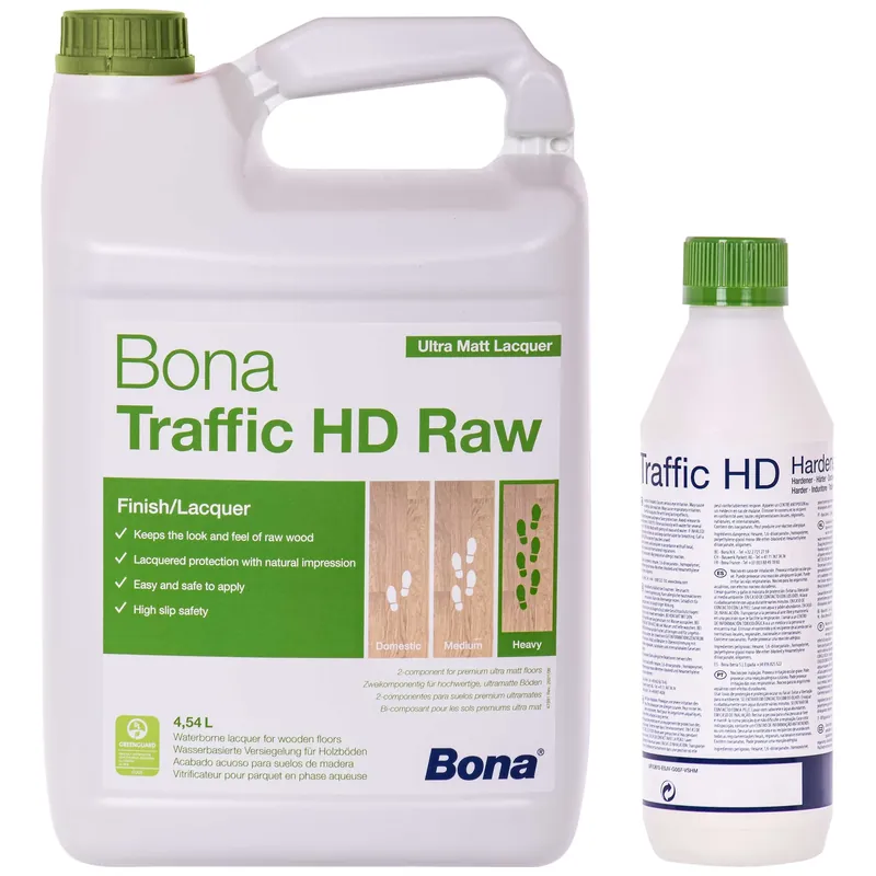 Bona Traffic HD Raw 5 L Holzversiegelung Natural Glanz 4,54 L + 0,41 L Härter Jetzt Kaufen