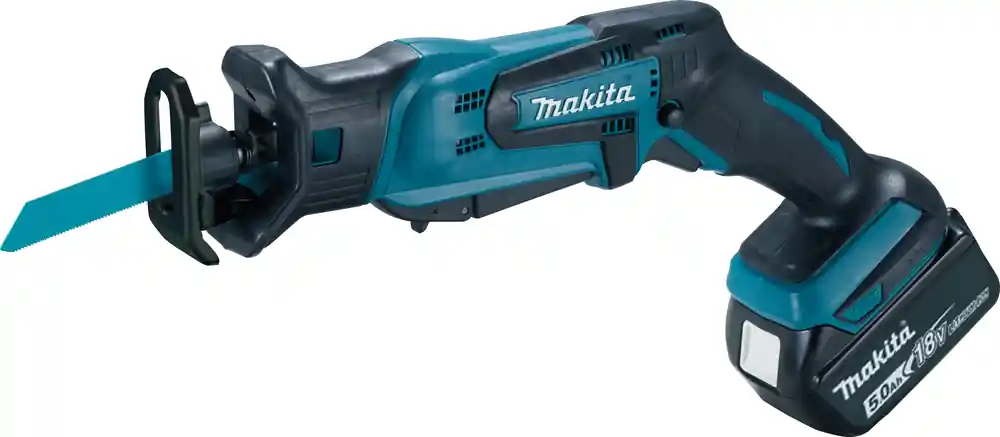 Sichere Zahlung Makita Akku-Reciprosäge 18V DJR183RT1J 1x 5,0 Ah + Lader + 2 Sägeblätter +MAKPAC