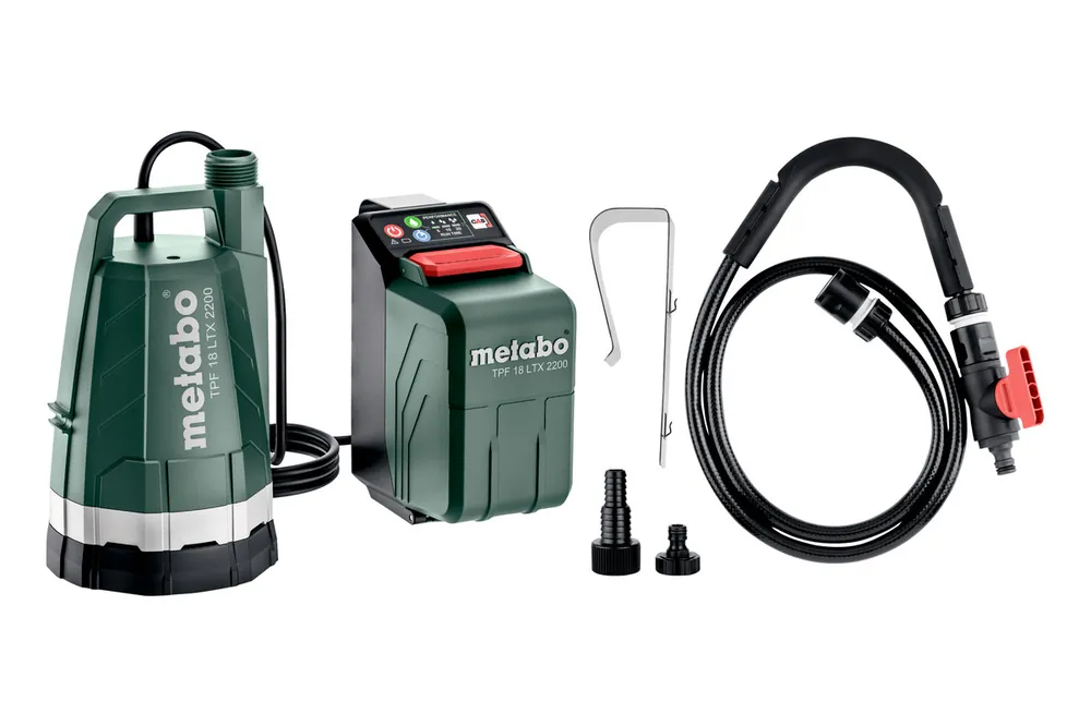 Metabo Akku-Tauch- und Regenfasspumpe TPF 18 LTX 2200 (601729850) Solo Must-Have